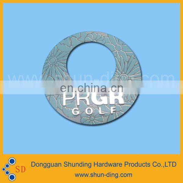 Colorful Priting Flower Delineated Round nameplate