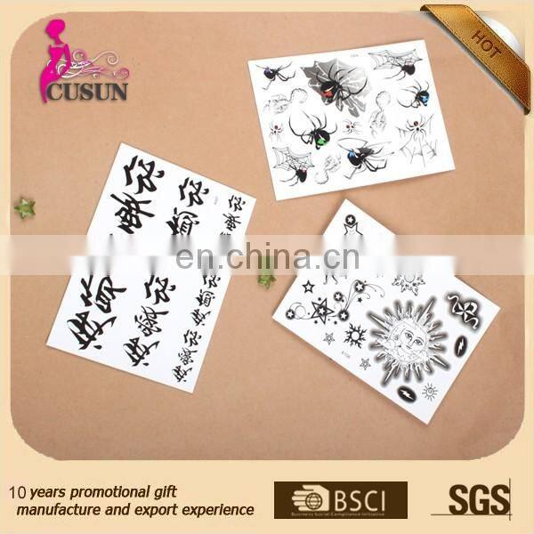 Hot selling custom temporary body Tattoo wholesale