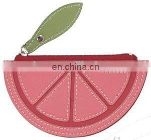 WHOLESALE CHANGE PURSE LEATHER WATERMELON POUCH