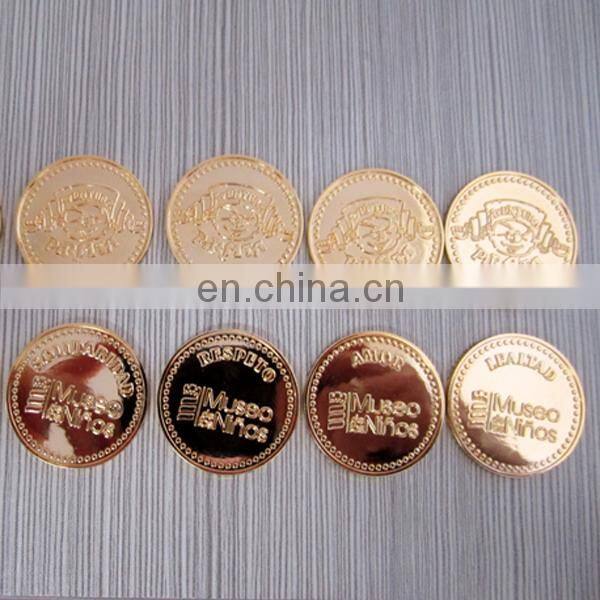Chirstma gifts embossed plastic token coin