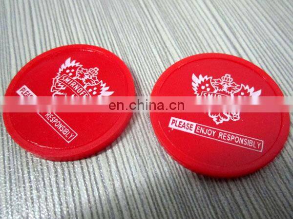 Promotionals custom design blank plastic token coin