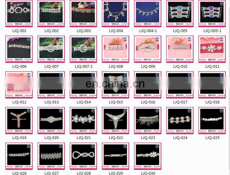 New 2014 rhinestone bikini gold connector