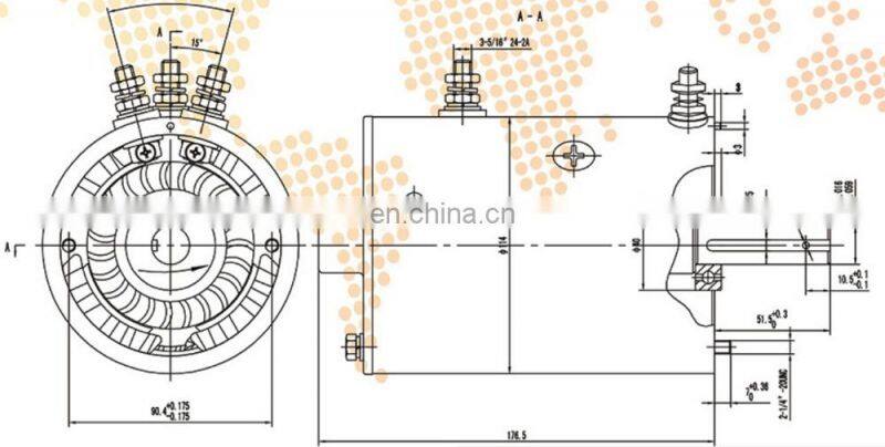 12 volt Hydraulic dc motor