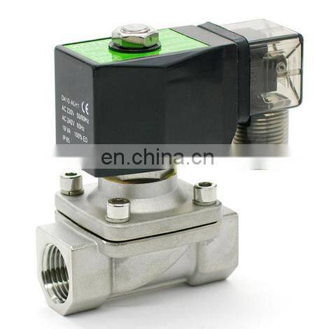 SPU series 2 way 1/2 orifice 15mm zero pressure start stainless steel solenoid valve normally closed