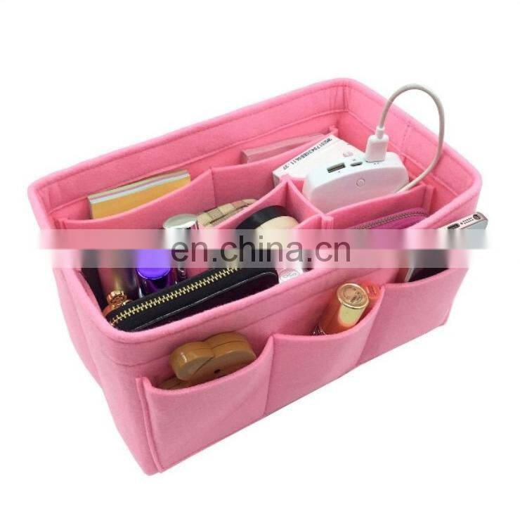 Extra Large Capacity Multi-function Felt Makeup Bag Organizer for Ladies and Travel