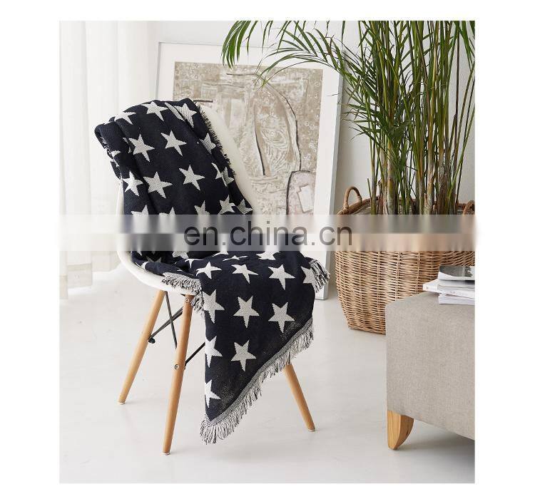 RAWHOUSE woven boho geometric rug jacquard mandala tapestry throw blanket