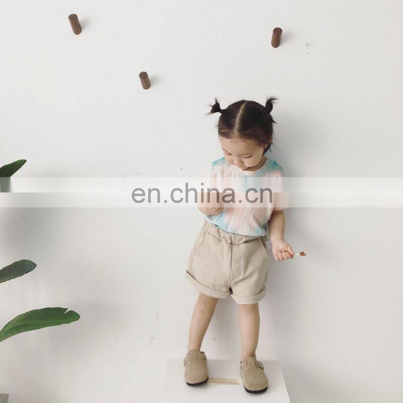 Girl Fashion Summer Cotton Tie Dye T-shirt From China