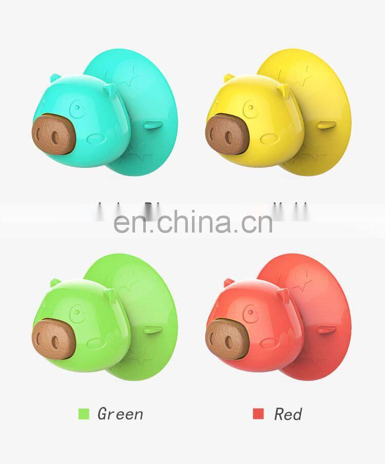 Pet Products Explosion Model Sucker Dog Toy Licking Device Licking Resistant Rubber Plate Molar Cake Puzzle Bite