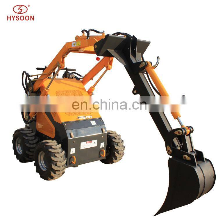 23HP Mini skid steer digging trencher