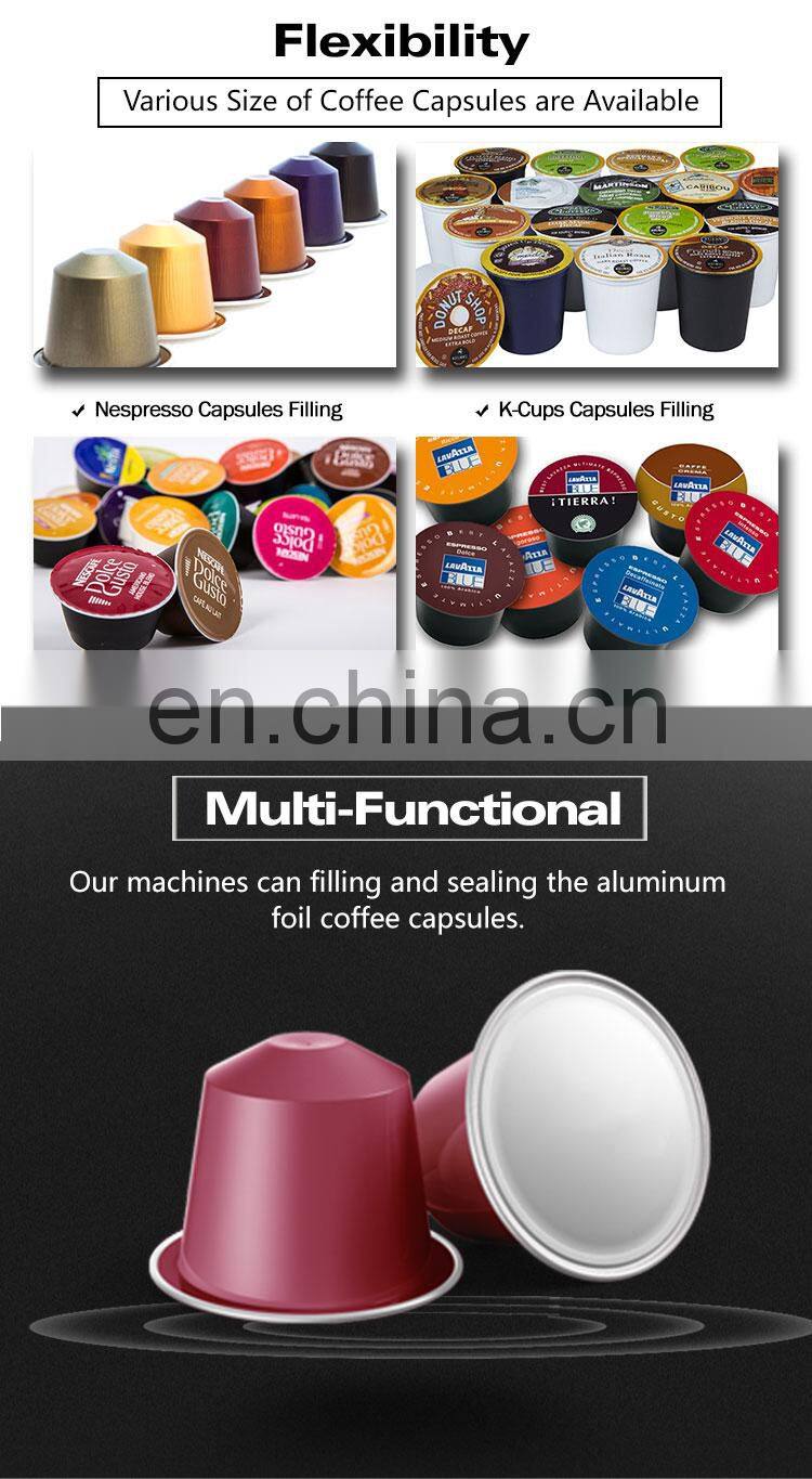 Shanghai Manufacturer Coffee capsule Filling Sealing Machine NC-4