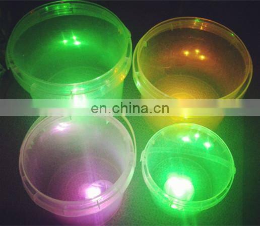 Clear plastic golf ball container with lid and handle