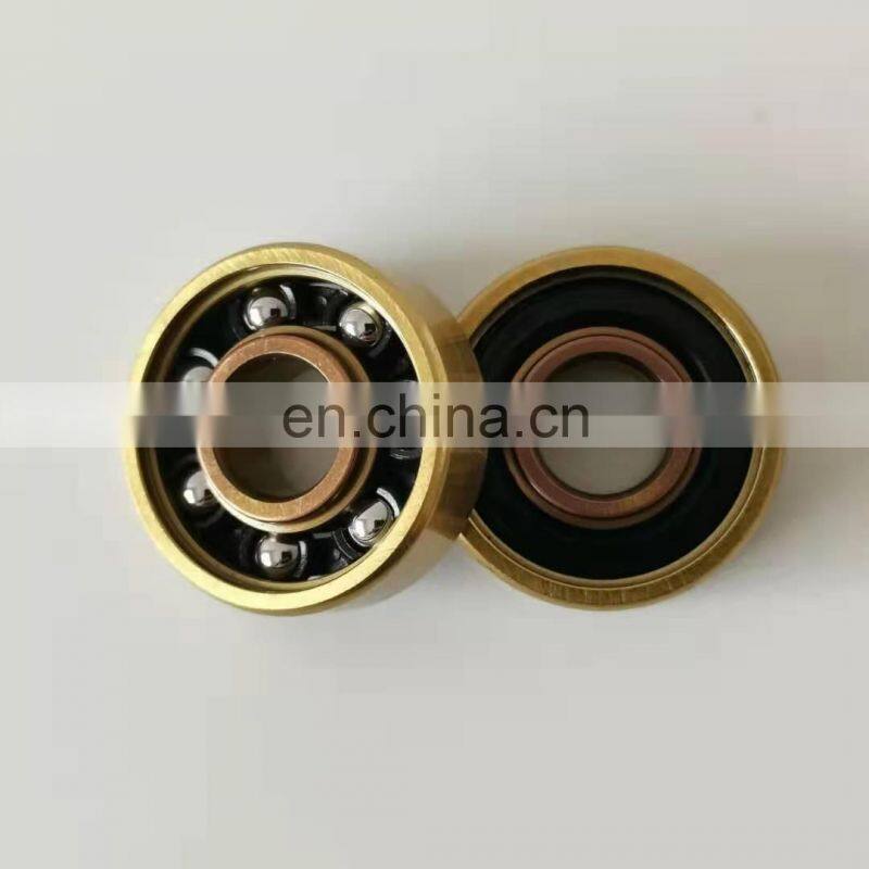 Good Performance Mixed Color Gold-RoseGold Titanium Single Row 608 Deep Groove Linear Ball Bearing