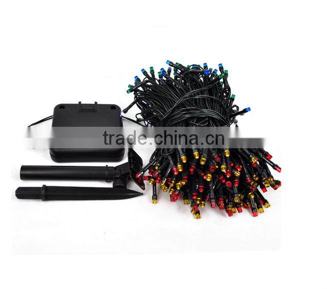 solar powered led string light for Christmas and garden decoration with solar pannel