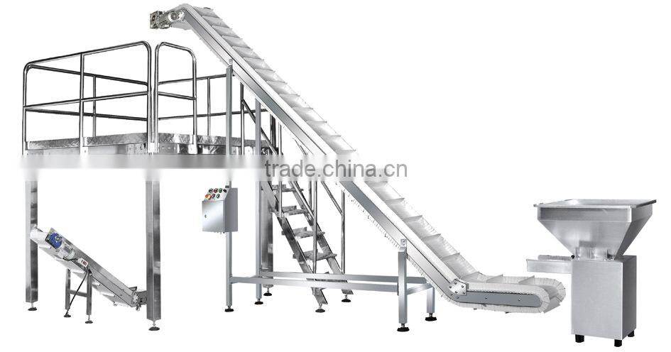 take up conveyor for finished bag