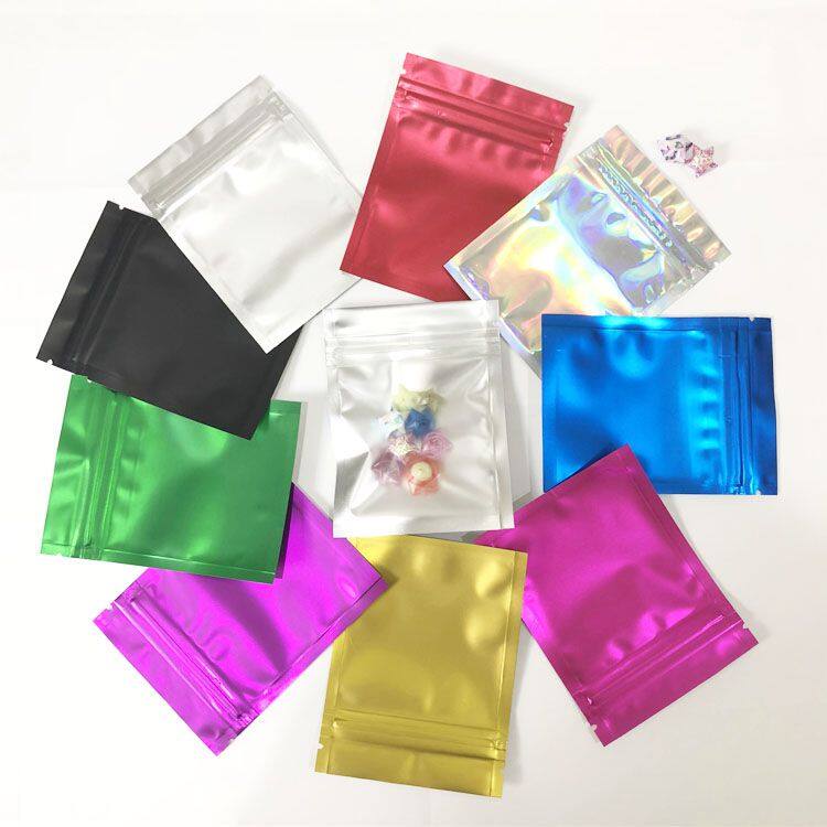Smell proof bag child proof Mylar bag foil zipper food wholesale packaging bag