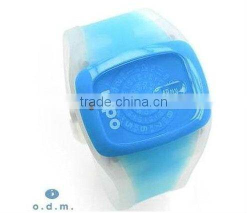 2013 Fashion silicone jelly watch candy odm watch