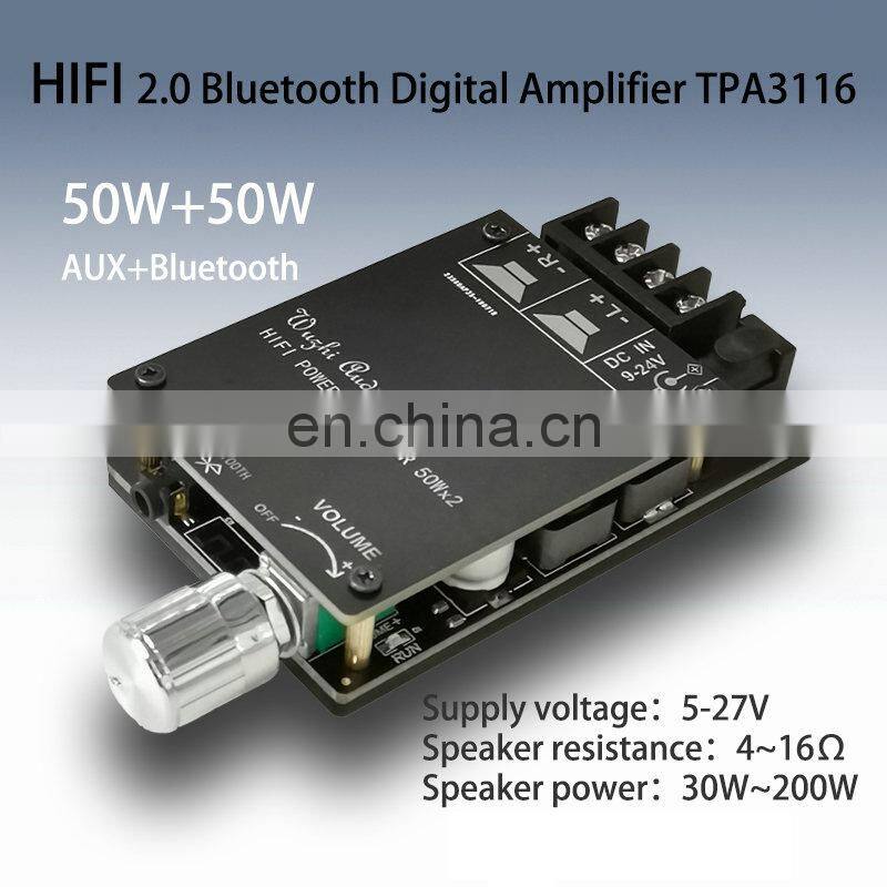 TPA3116D2 50WX2 Stereo HIFI Wireless TPA3116 Digital Power Audio Amplifier Board