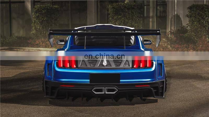 Runde High Quality For Ford Mustang Modified Dawn M1 Wide Body Kit Robot Front Bumper Hood Spoiler Rear Lip
