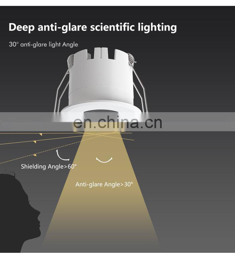 Hot Modern Art Design Mini Office Hotel Hall Room Ceiling 15W Round Indoor Led Down Lighting