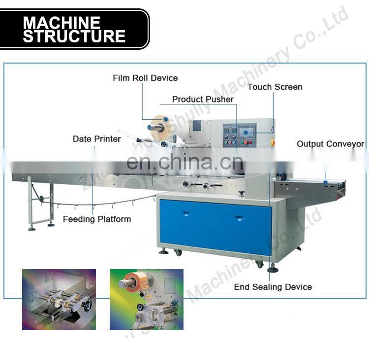 Full Auto Pillow Pack Machine Pillow Bread Flow Packing Machine Malaysia