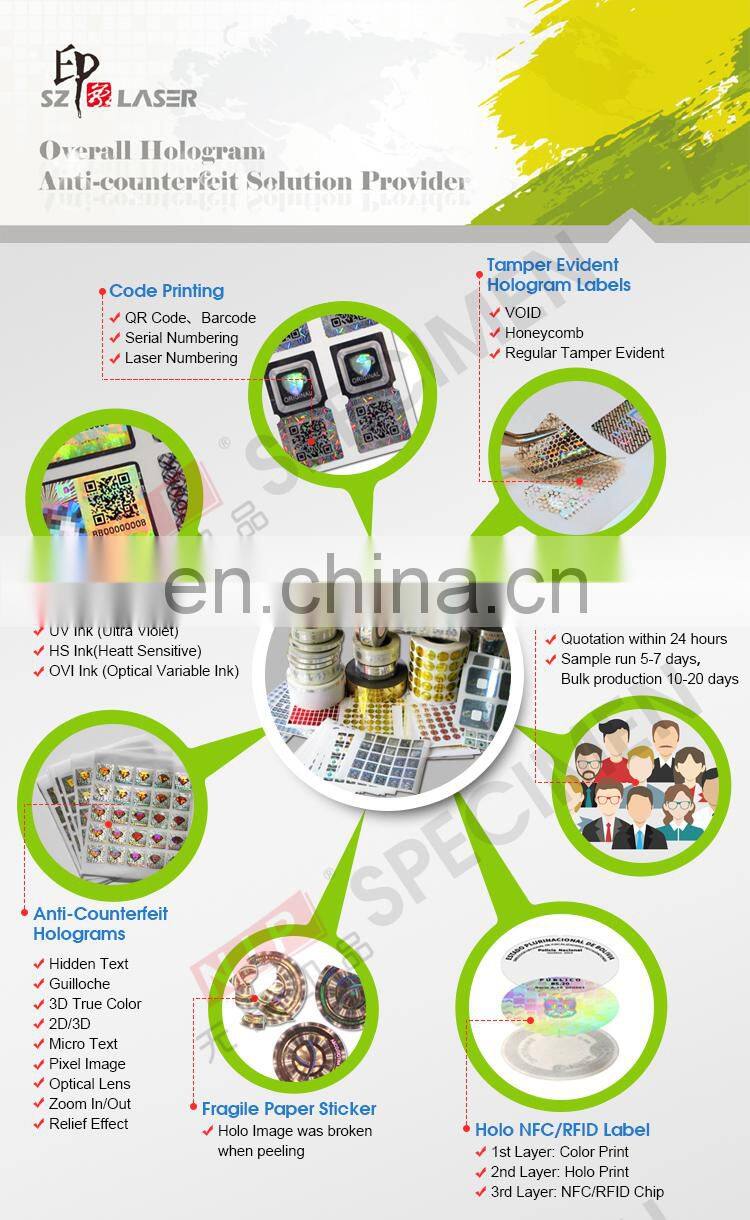 Secure QC Pass Hologram Sticker