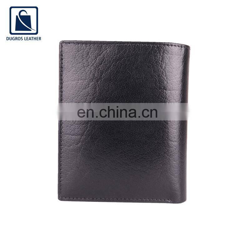 Loop and Button Closure Type RFID Feature Short Length Men Genuine Leather Wallet