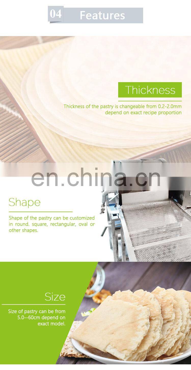 Commercial Tortilla Roti Lumpia Spring Roll Wrapper Making Machine Grain Product Making Machine