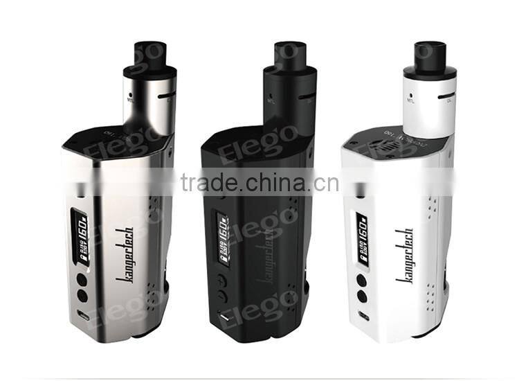 Elego offer 2016 New Arrival Kanger Dripbox 160w 18650 box mod kit bottom filling 7ml atomizer