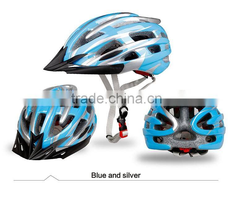 KY-004 Blue Pure Color Shield Visor Cycling Helmet MTB hELMET