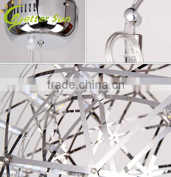 Modern Stainless Stell Pendant Spart Ball Chandeliers Chrom LED Pendant light