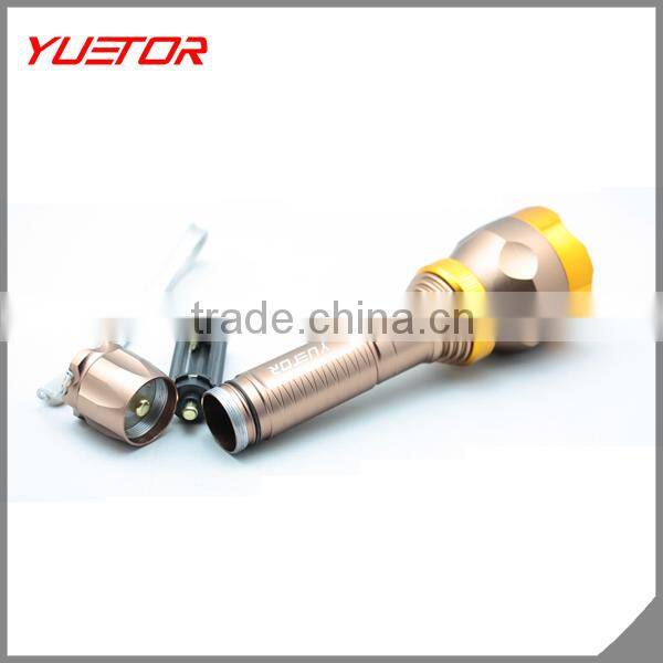 5 modes high power CREE LED aluminum waterproof and anti-shock flashlight with zoom function