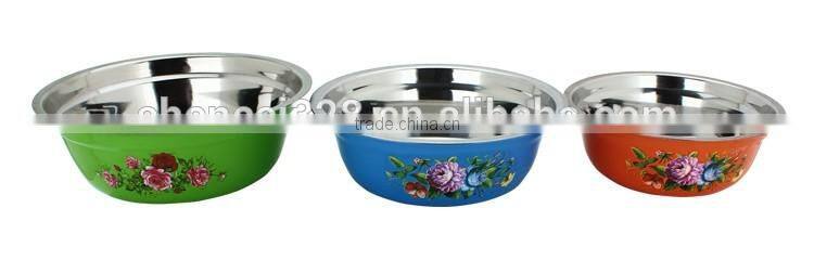 made in china wholesale stainless steel soup bowl/ colored salad bowl/ tableware