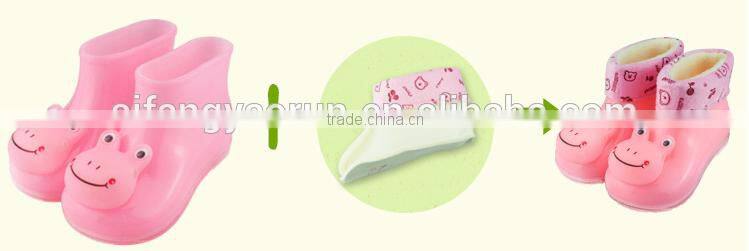 children short barreled water shoes boots crystal baby child safety antiskid rain boot