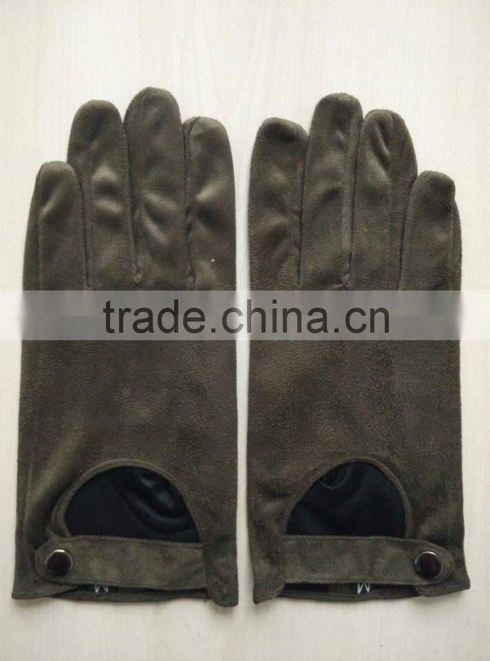 faux suede leather gloves grey suede driving leather gloves women