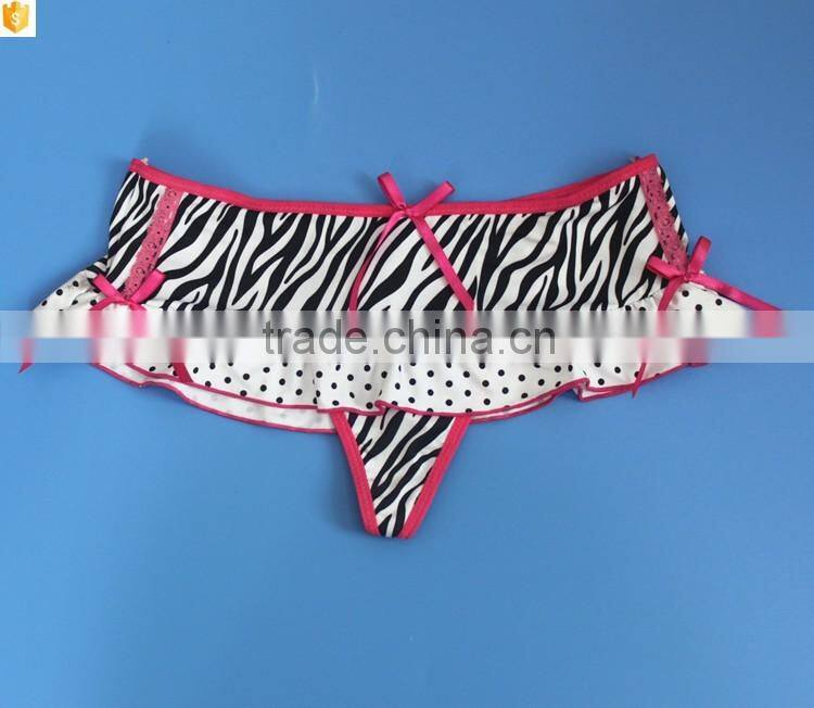 Unique stylish line design girls mini panty