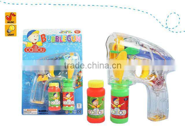 Light and music soap bubble water gun bubble