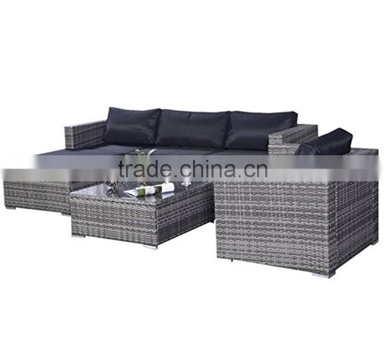 Garden Classic New Model Living Room Sofa Furniture Sets New Design Wicker Outdoor Rattan Sofa