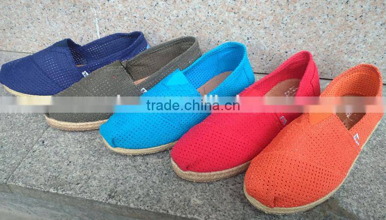 Factory, Lovers Jute sole Blank Canvas Shoes Plain White flat casual shoes