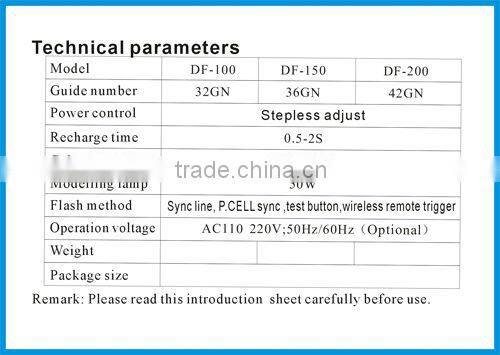 DF-150 studio lighting portable kit