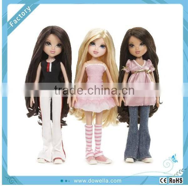 18" American Girl Doll Model Factory Pretty Girl with Big Eyes and Glod Hair For wholesale with EN71,6P,AZO