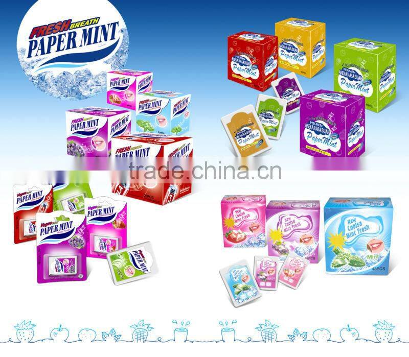 Fresh breath supplement strips