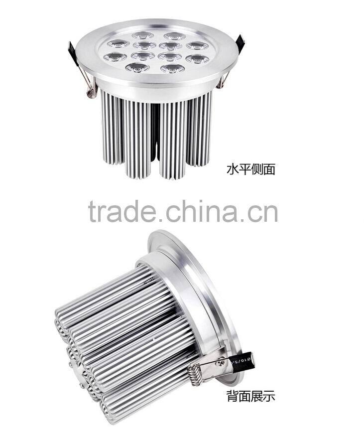 2015 New Dimmable LED Ceiling Lamp 3w 5w 7w 9w 12w LED Spotlights Silver Shell