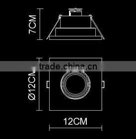 plaster LED ceiling light for bathroom / gallory