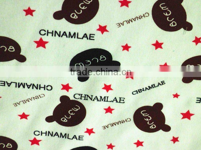 printed polyester fleece fabric