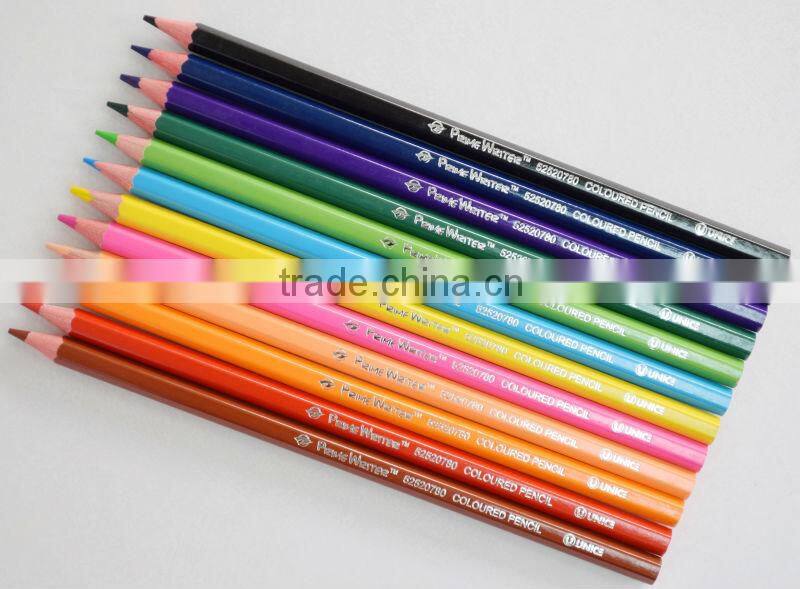 7" Hexagonal Wooden Colored Pencil, Long Wood Drawing Coloring Pencil