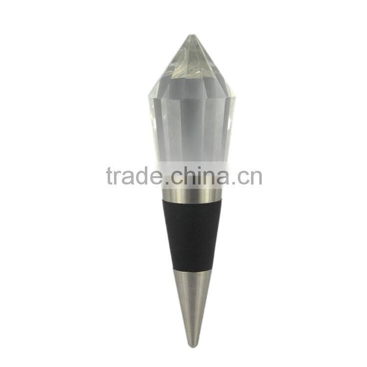 Wholesale custom crystal bottle wine stopper