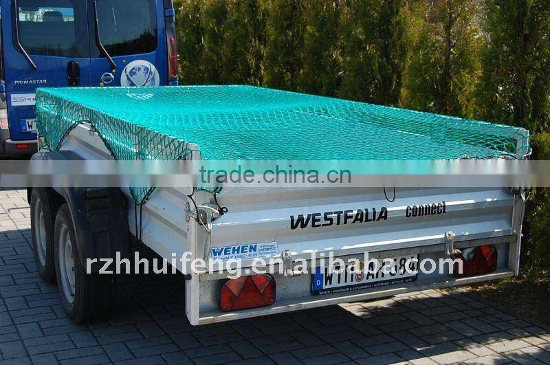 black PE knotted cargo net for truck