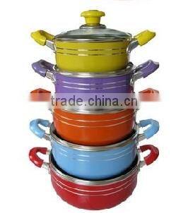 Colorful Non-stick Casserole Stock pot Cooking pot Sauce pot With lid