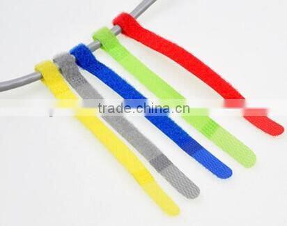 2016 Newest sticky hook loop colorful Back to back wire cable tie