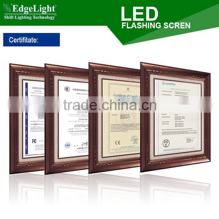 Edgelight dynamic Light box sign board advertising equipment new products 2015 innovative